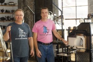 SBDC Clients Charles Wells and Phil Vinson of Mobile Glassblowing Studios