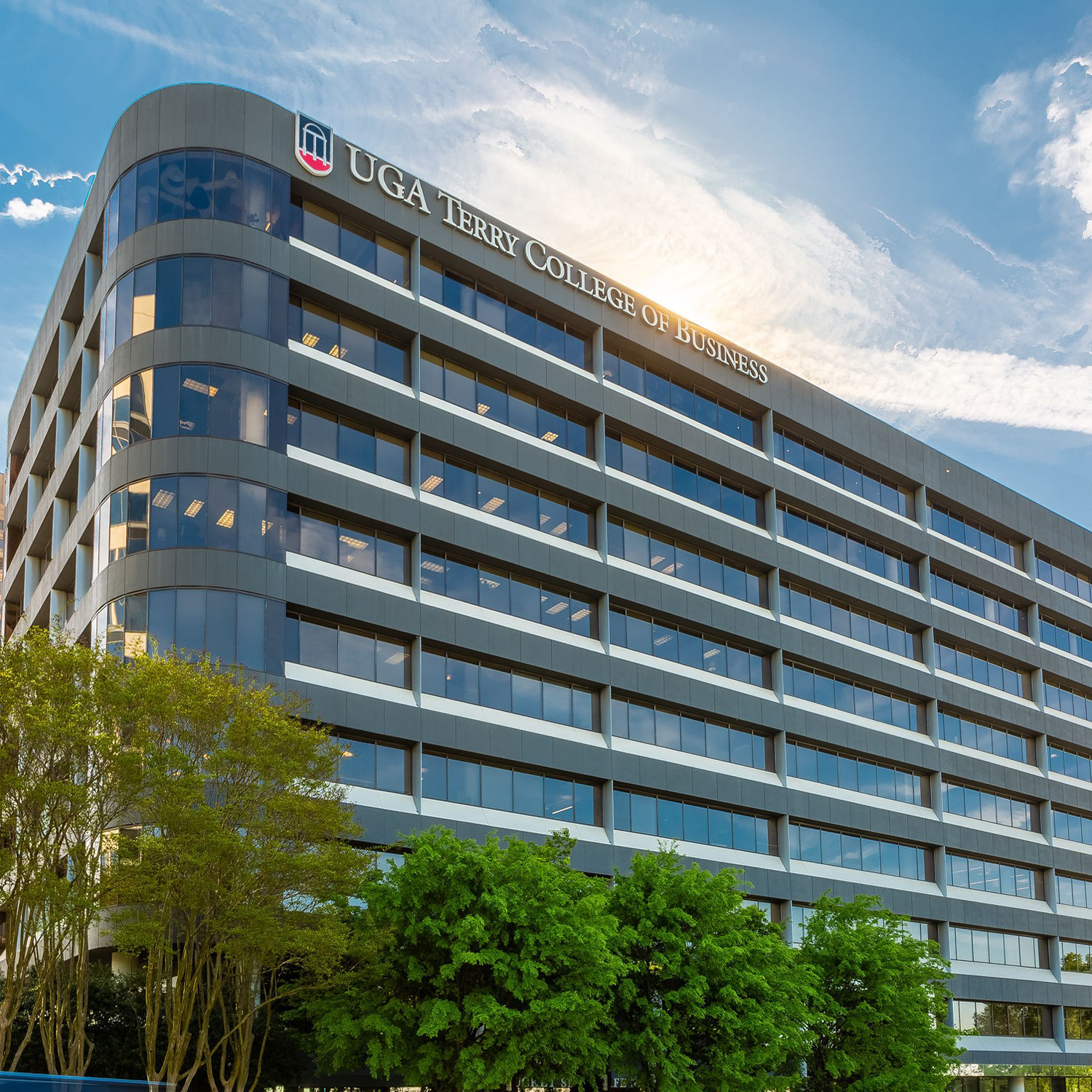 Exterior of the Terry College of Business Executive Education Center, home to the UGA SBDC in Atlanta