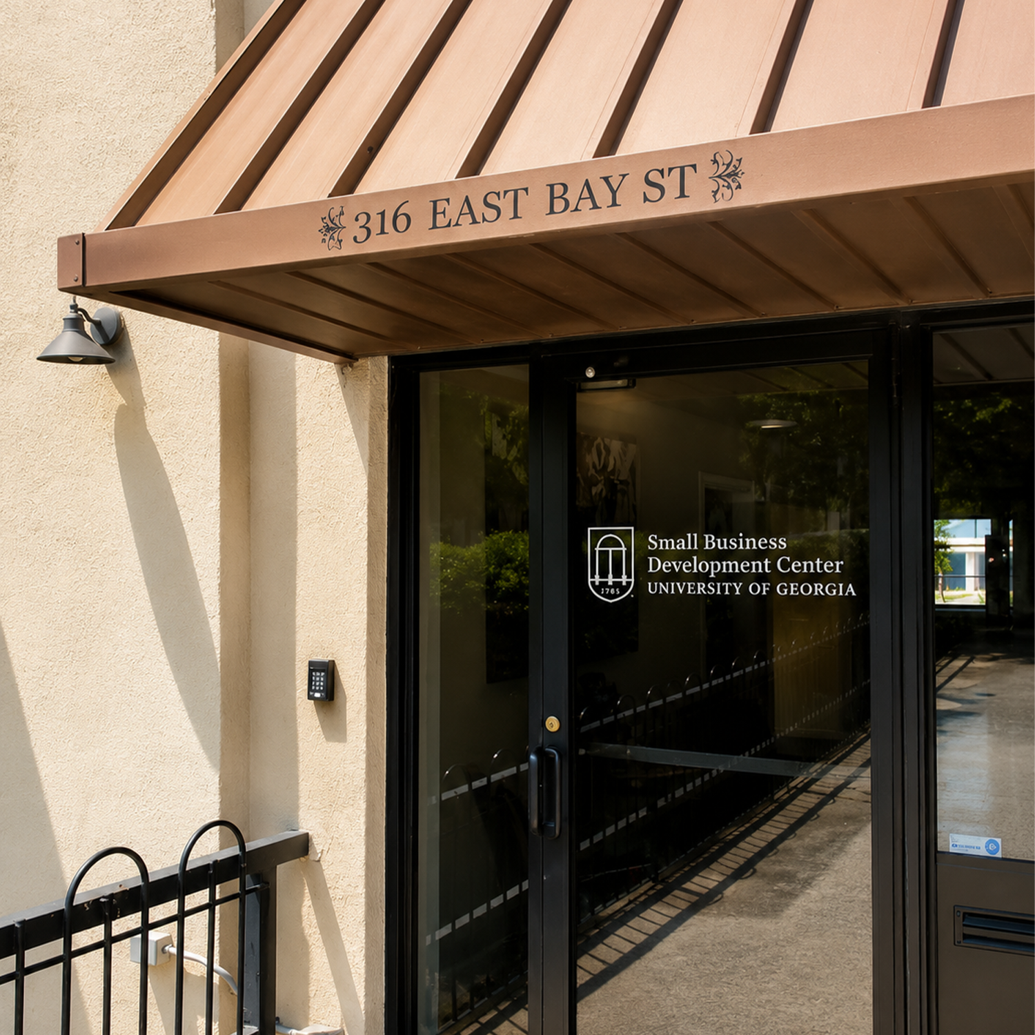 Exterior Door Photo of the UGA SBDC in Savannah