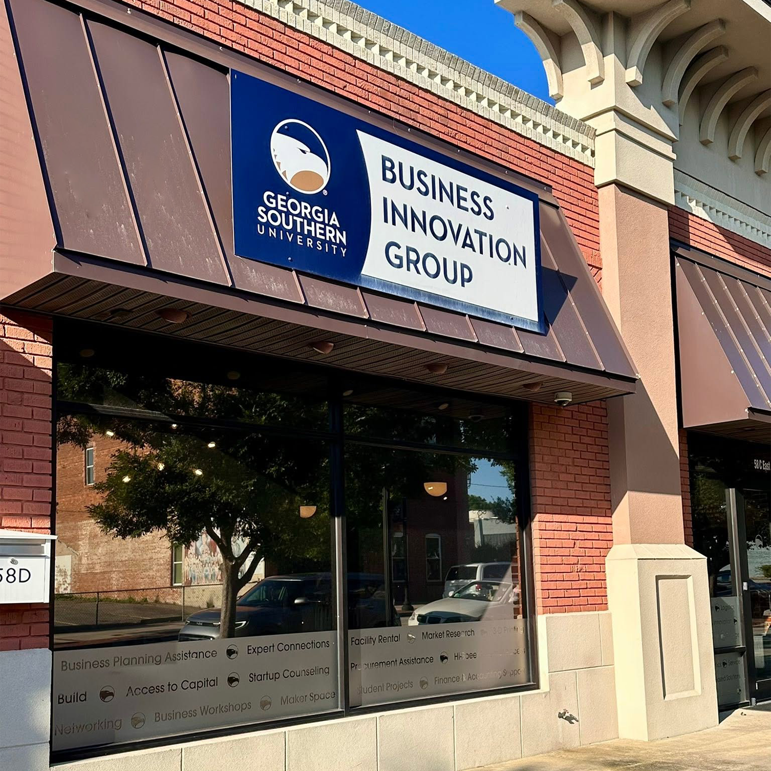Exterior of the Business Innovation Group, home to the UGA SBDC at Georgia Southern University